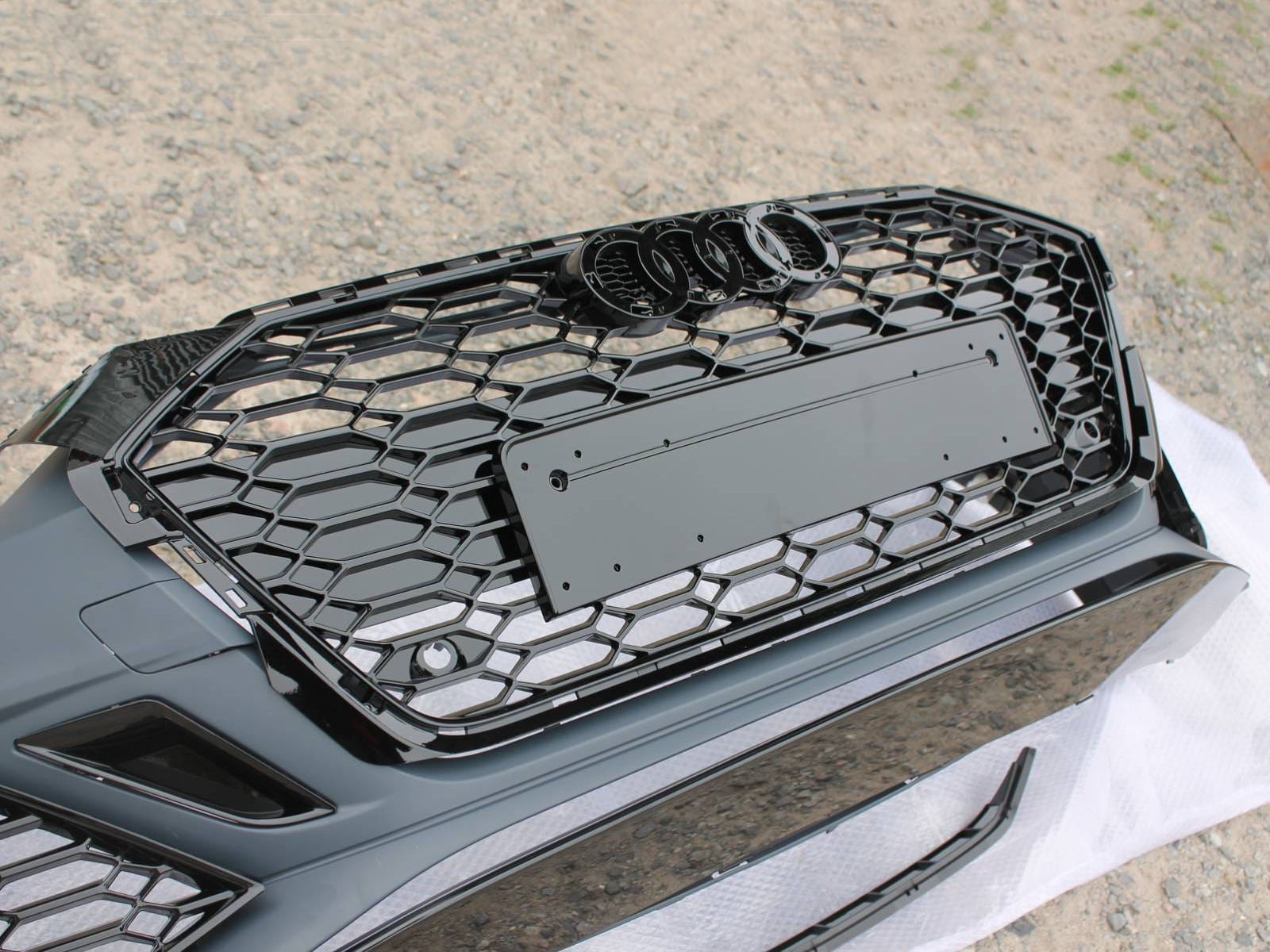 Audi A5 LIFT 9F 2020+ Complete Bumper RS5 Black Quattro Style